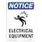 Signmission Safety Sign, OSHA Notice, 24" Height, Rigid Plastic, Electrical Equipment Sign With Symbol, Portrait OS-NS-P-1824-V-11647 - alternate 1